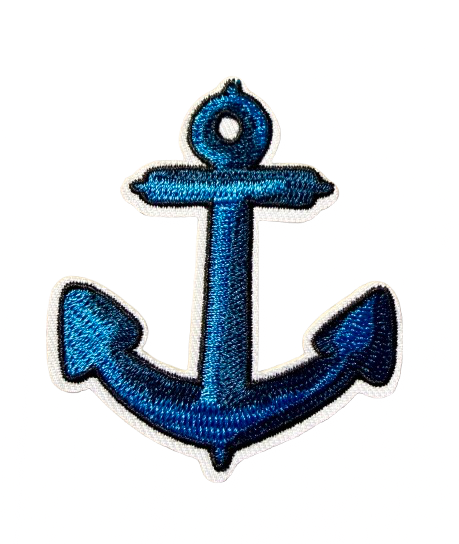 Blue Anchor Patch 6g