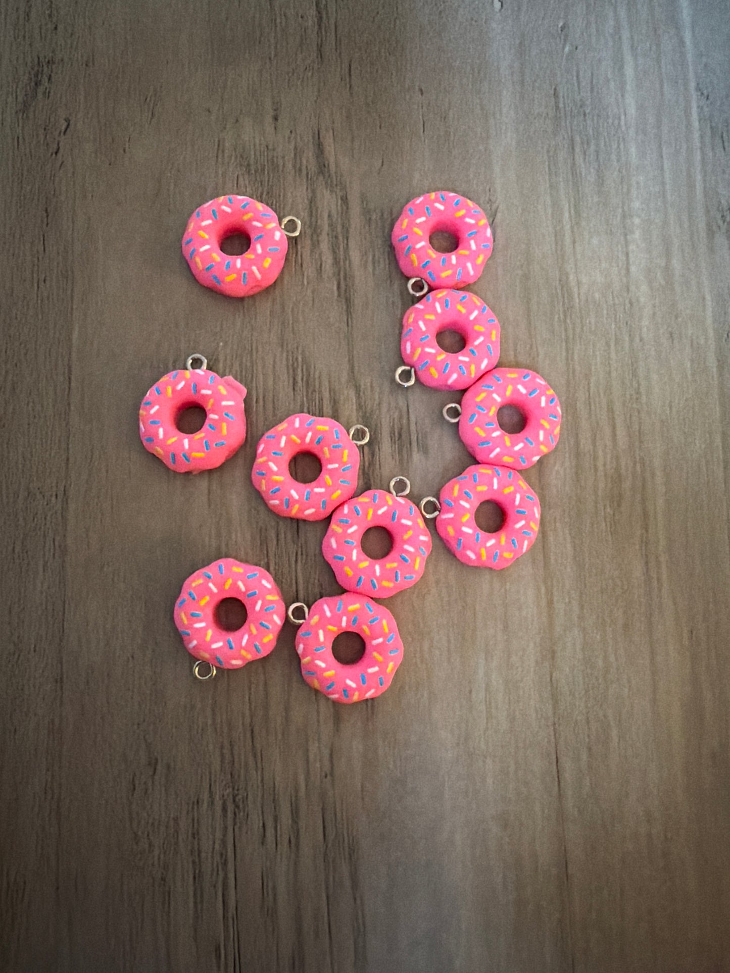 Pink Donut Charm Lot