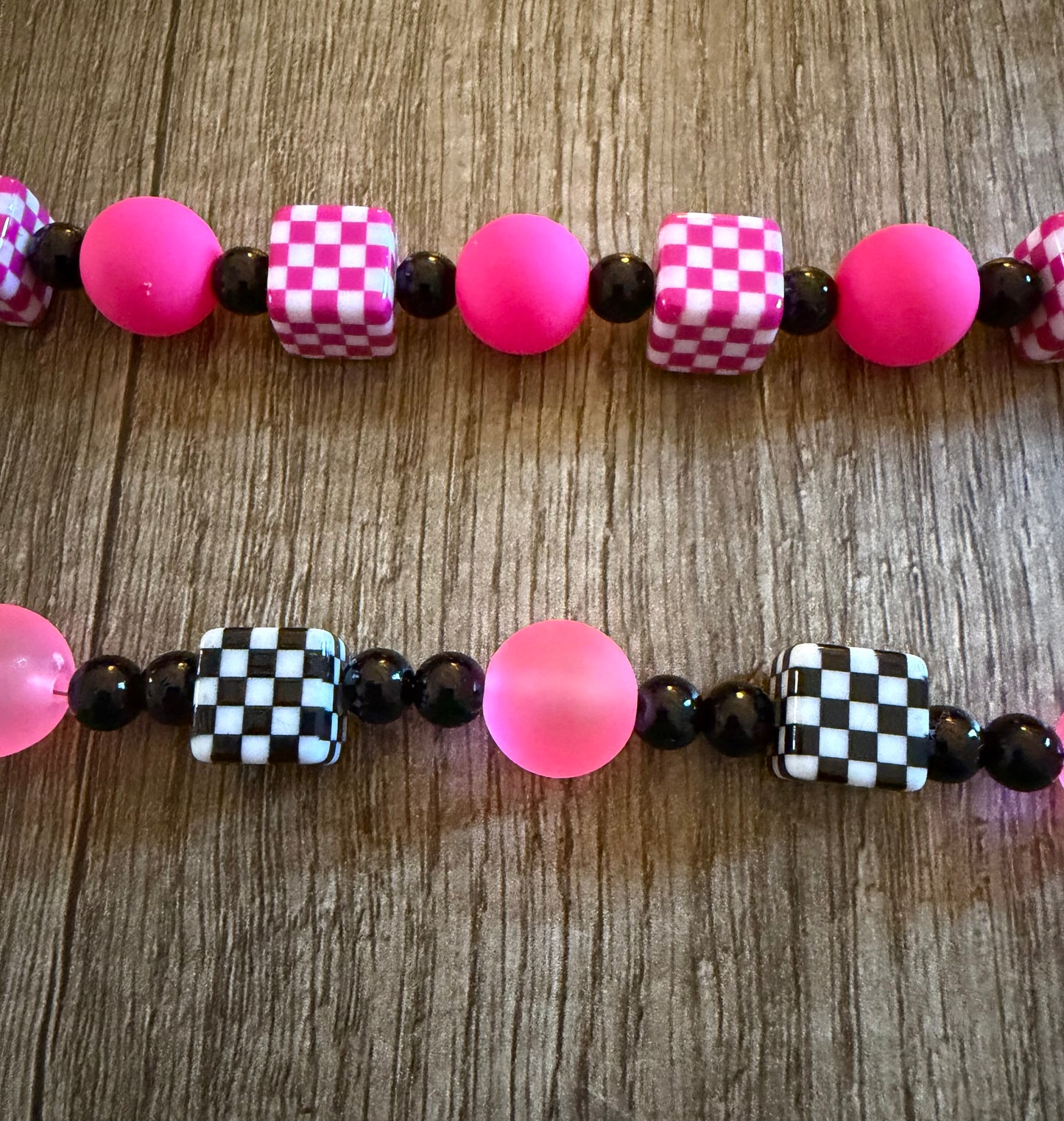 Checkered Beaded Chains
