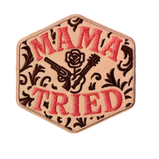 Mama Tried Pink and Brown Patch 1r