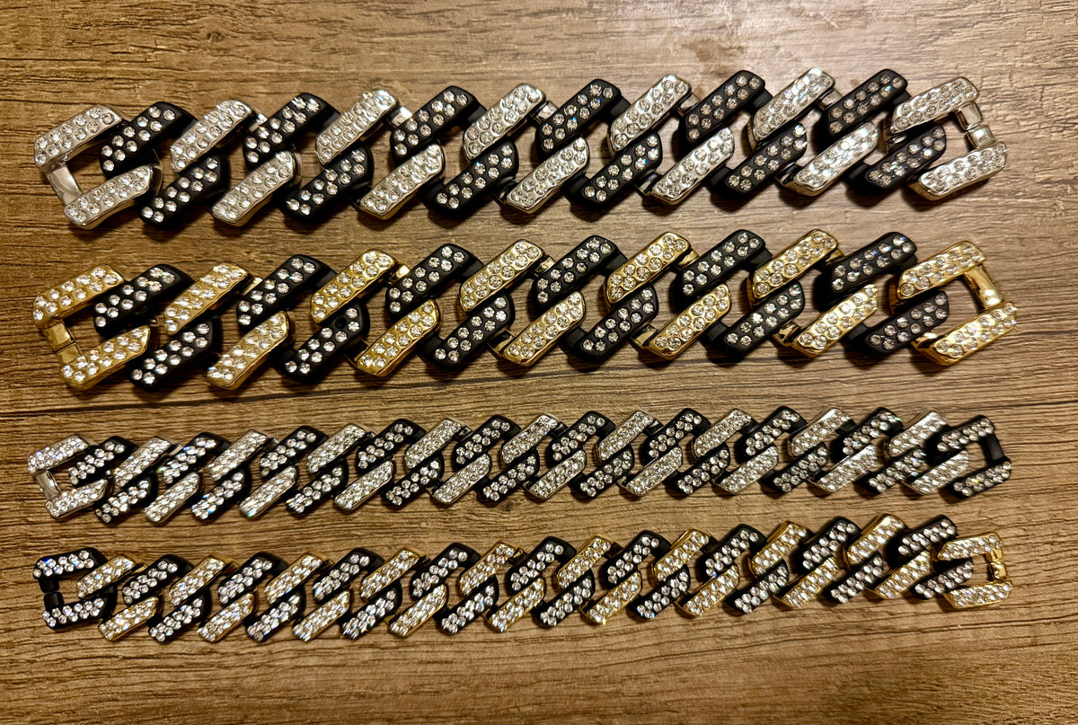 Square Bling Matte Chains