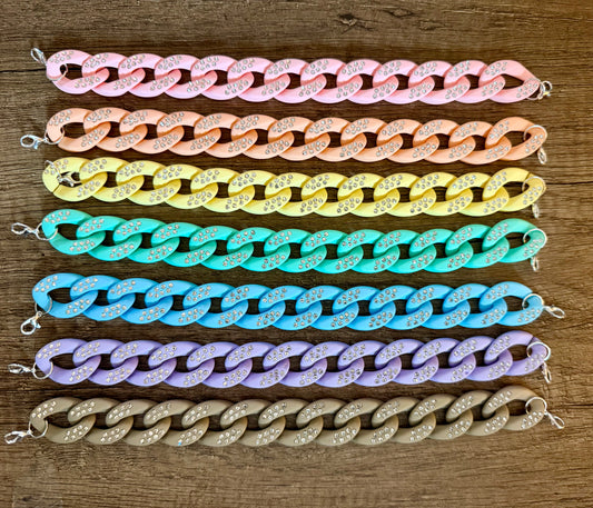 Large Link Rhinestone Chain