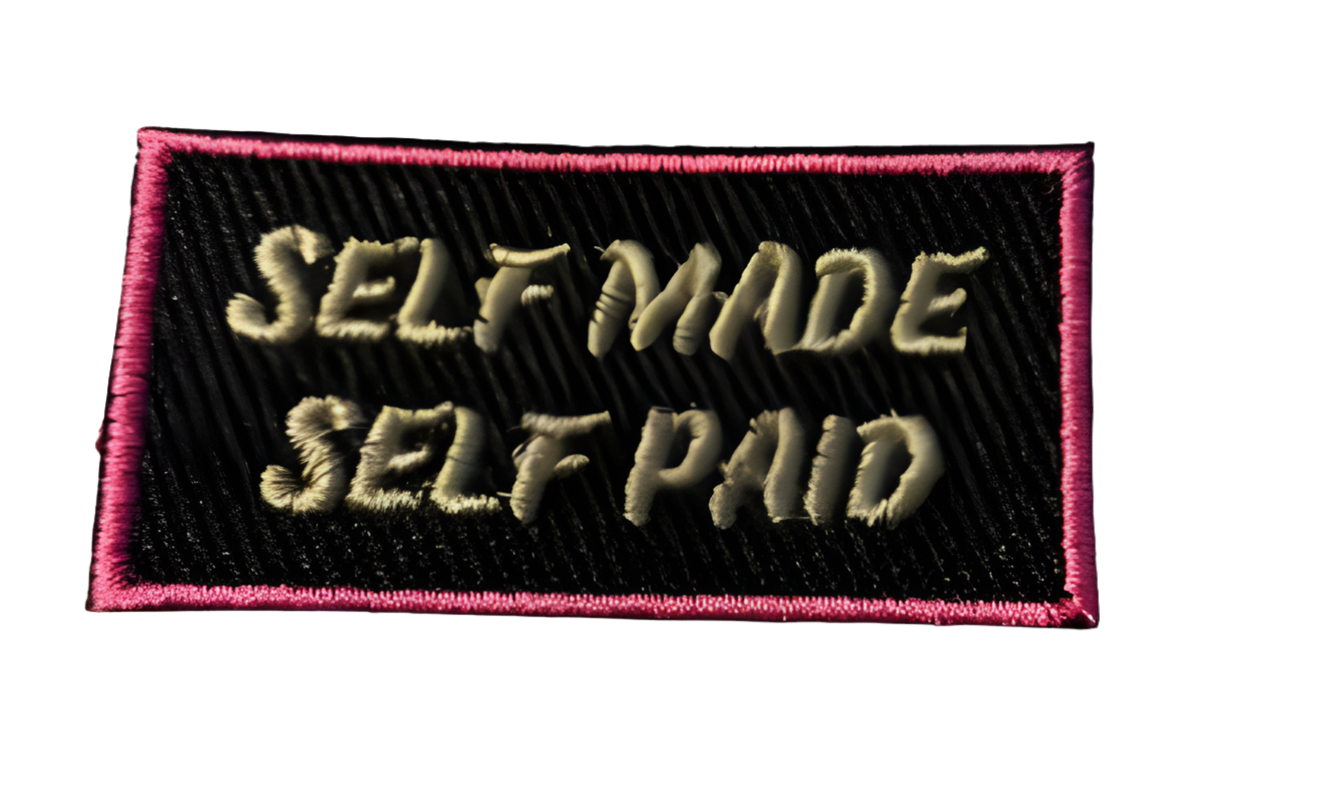 Self Made Self Paid Patch Iron On Ready Patch  Embroidered Filler Patch Hat Bar Patch Women Boss Babe Boss Lady