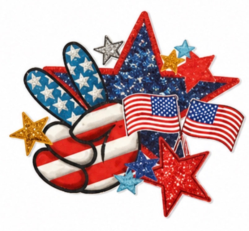 Patriotic DTFs Hat Size