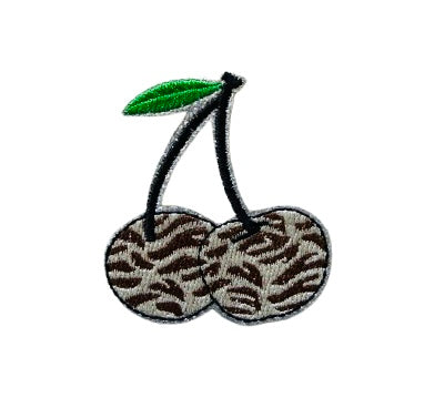 Glitter Leopard Cherries Patch 7e