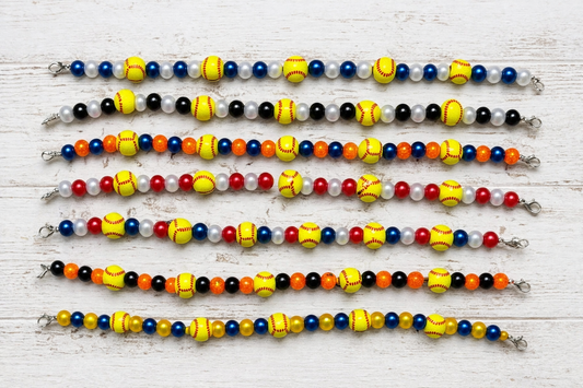 Softball Beaded Chain