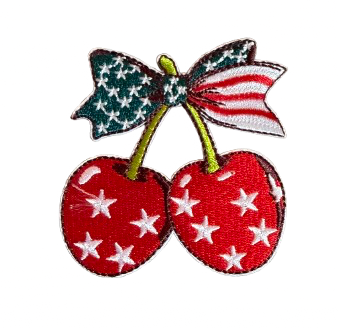 USA American Flag Cherries Patch 4l