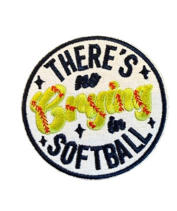 There’s No Crying in Softball Patch