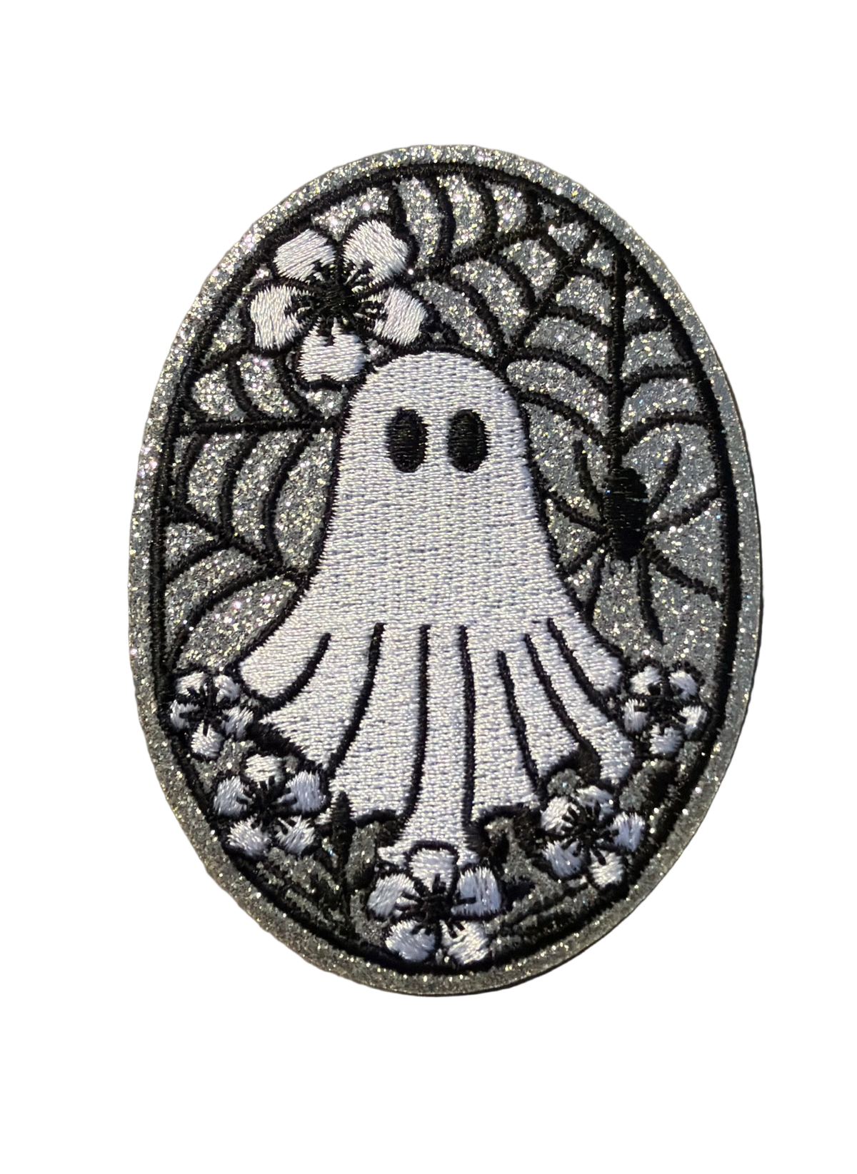 Glitter Oval Ghost