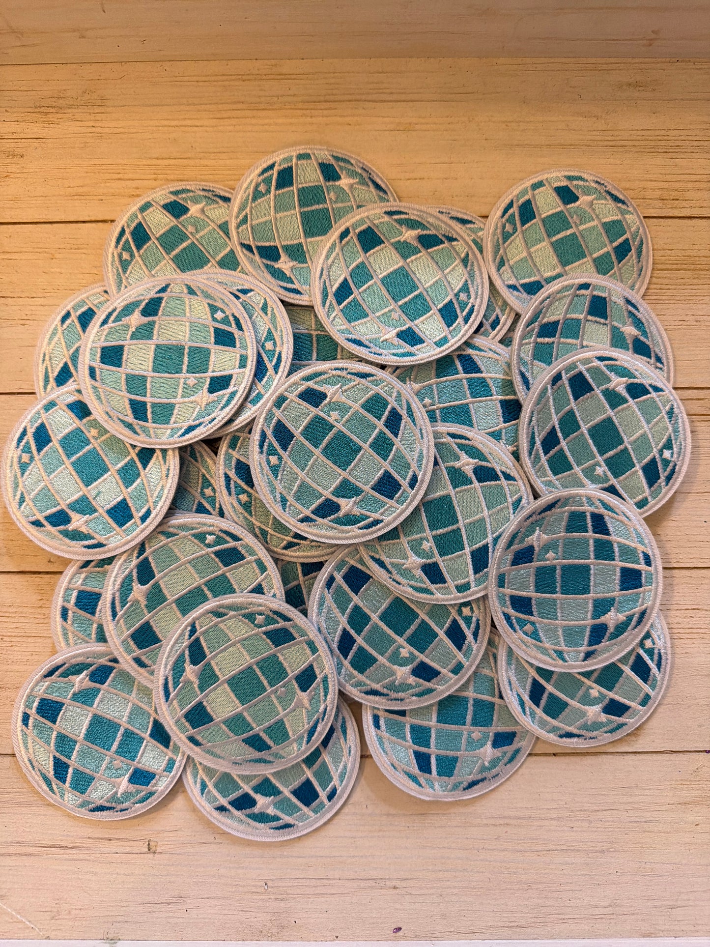 Blue Disco Ball Patch