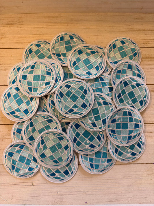 Blue Disco Ball Patch