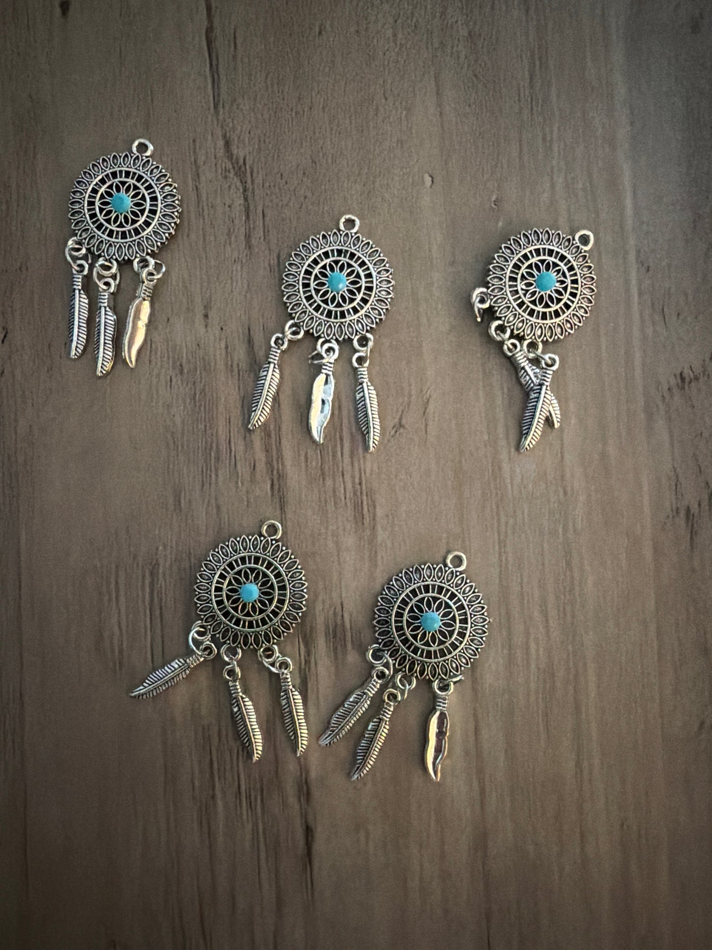 Turquoise dream Catcher Charm Lot