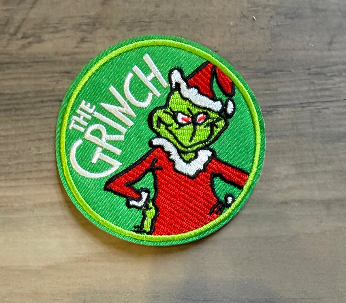 Green Man Round Patch