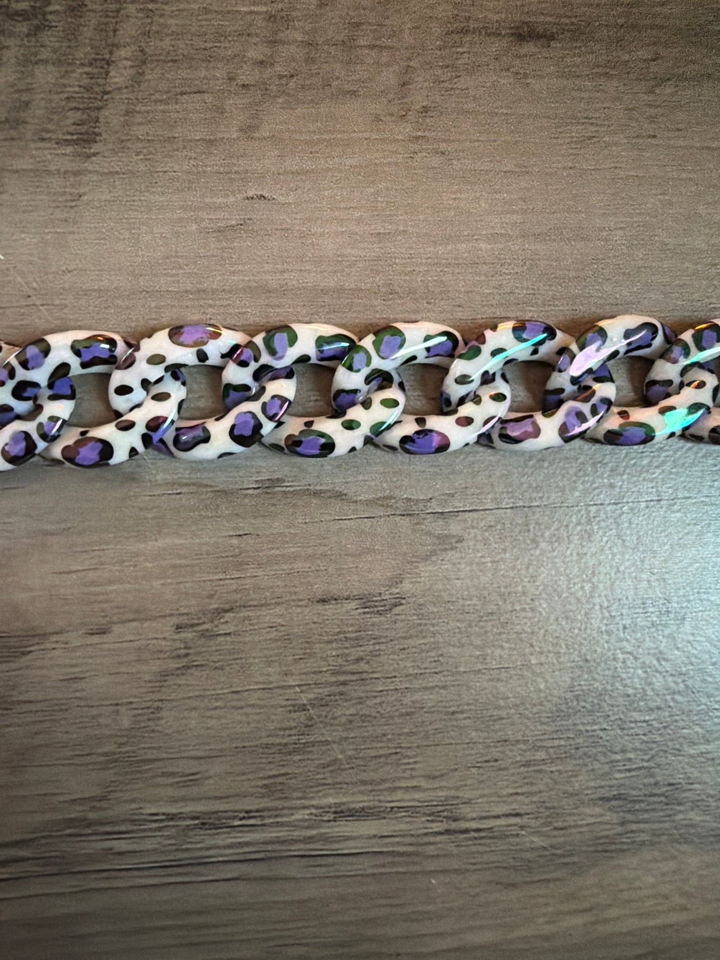 Colored Leopard Chains / Checkered and Rhinestone