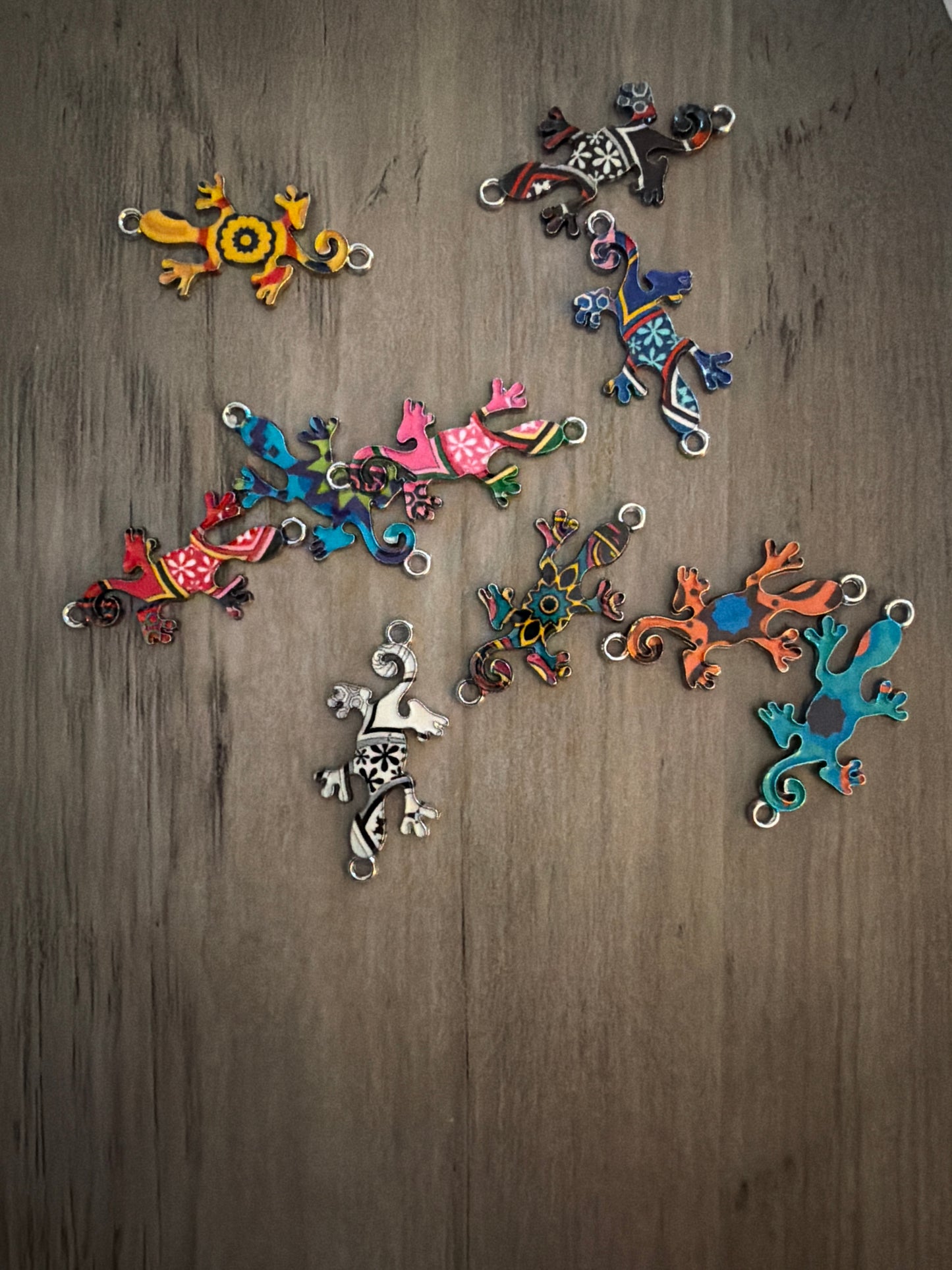 Multi Gecko Charm Lot