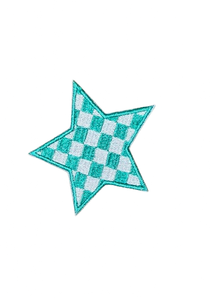 Checkered Star Patch 14q