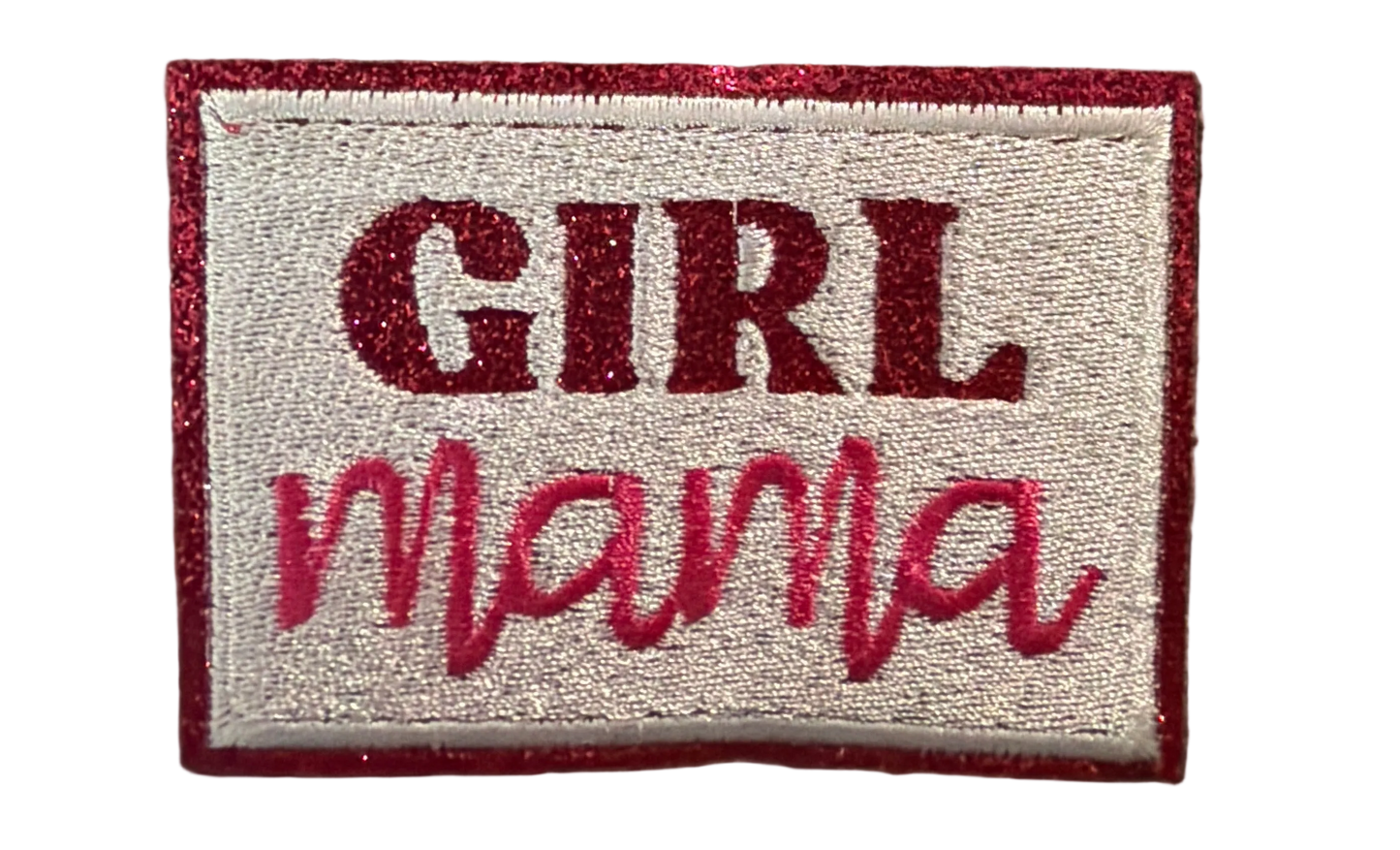 Boy or Girl Mama Glitter Patch 16j