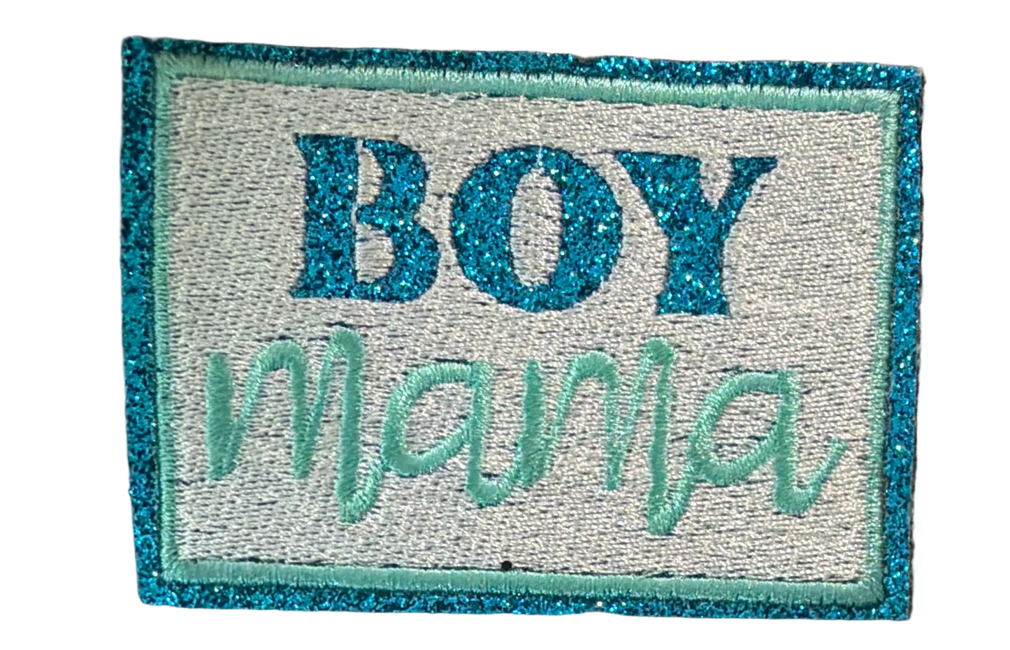 Boy or Girl Mama Glitter Patch 16j