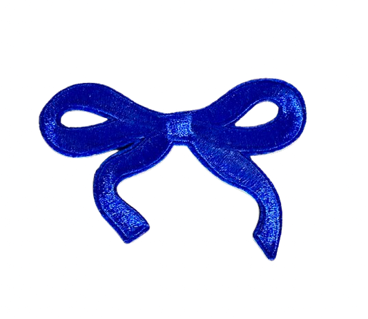 Royal Blue Dainty Bow Patch
