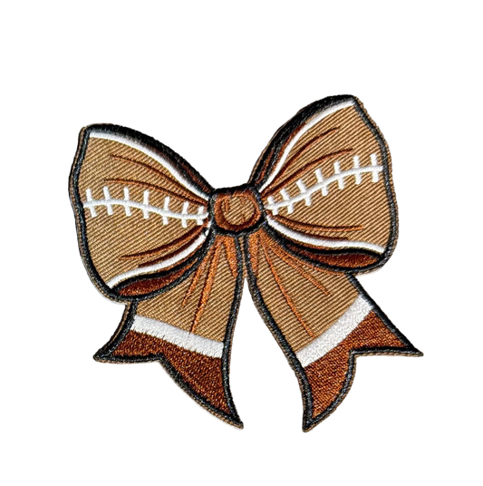 Football Bow Patch
