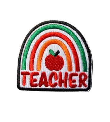 Teacher Rainbow Patch 15b
