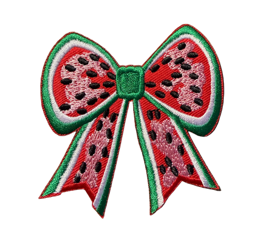 Watermelon Bow Patch 8p