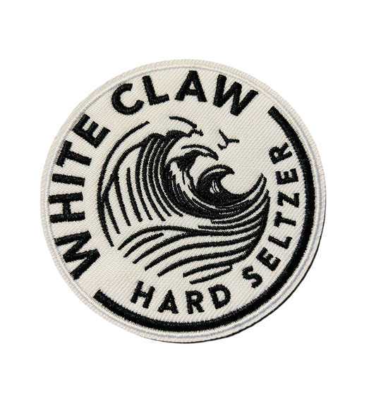 White Claw Patch White Claw Hard Seltzer Iron on Ready