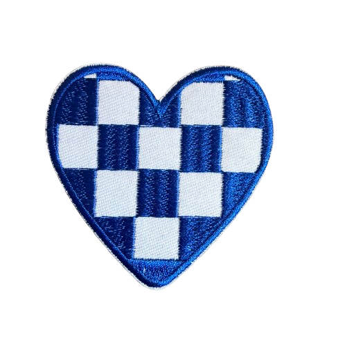 Checkered Heart Patch 13x