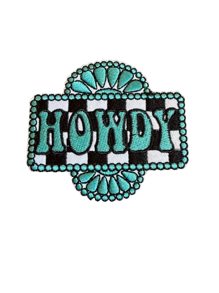 Howdy Turquoise Patch 13j
