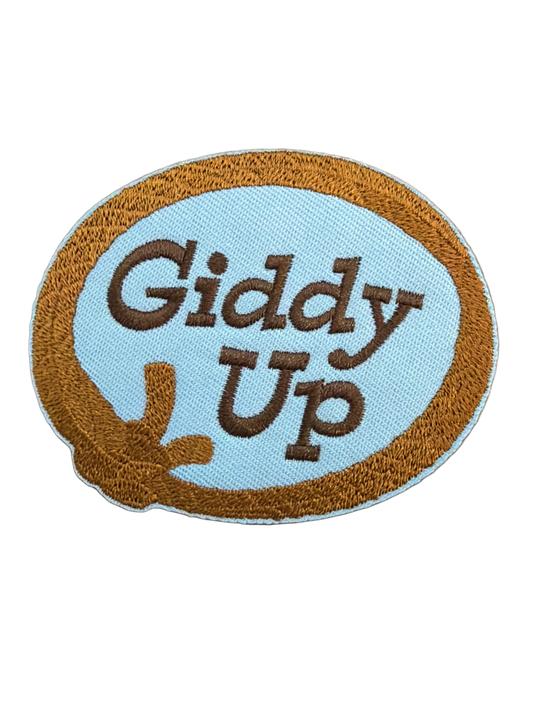 Giddy Up oval patch