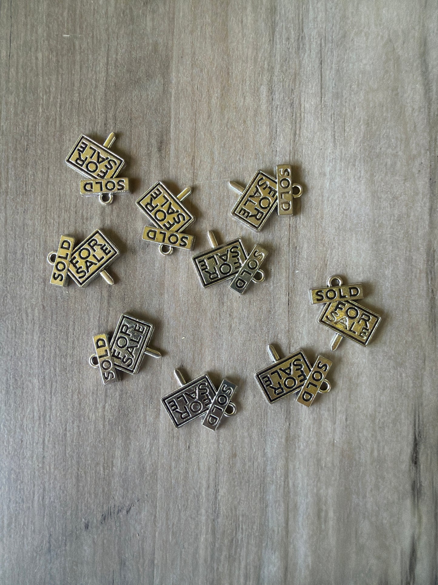 For Sale Sold Sign Charm Lot