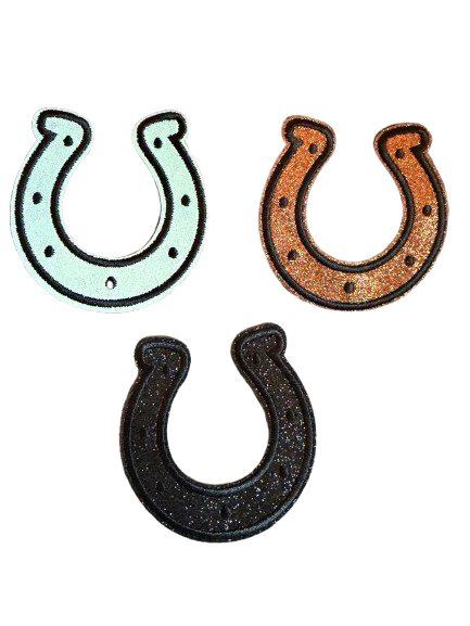 Glitter Horseshoe Patch