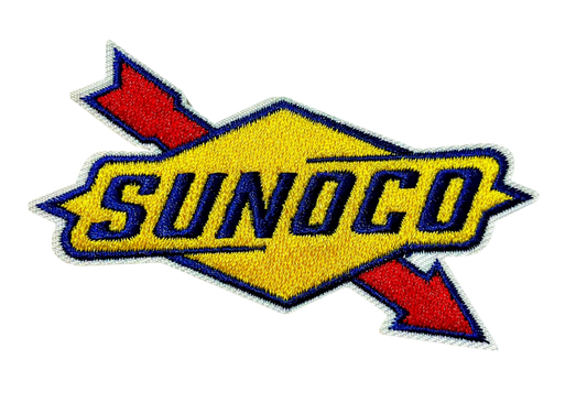 SUNOCO Gas Logo Patch Iron On Ready Embroidered Motor Oil NEW Gasoline Embroidered Racing Patch