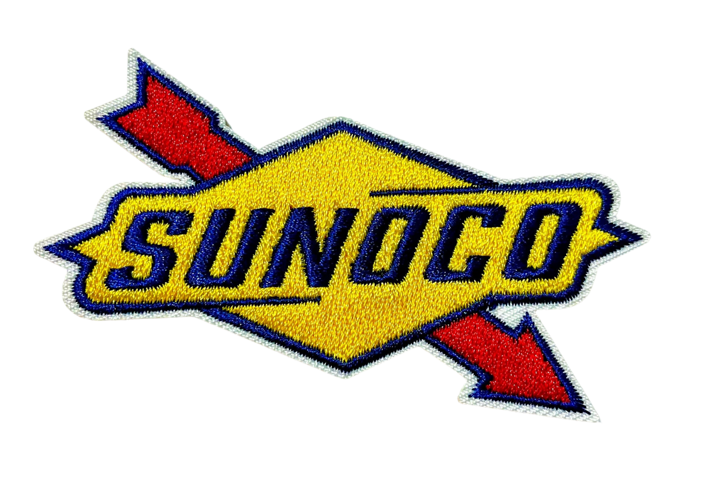 SUNOCO Gas Logo Patch Iron On Ready Embroidered Motor Oil NEW Gasoline Embroidered Racing Patch