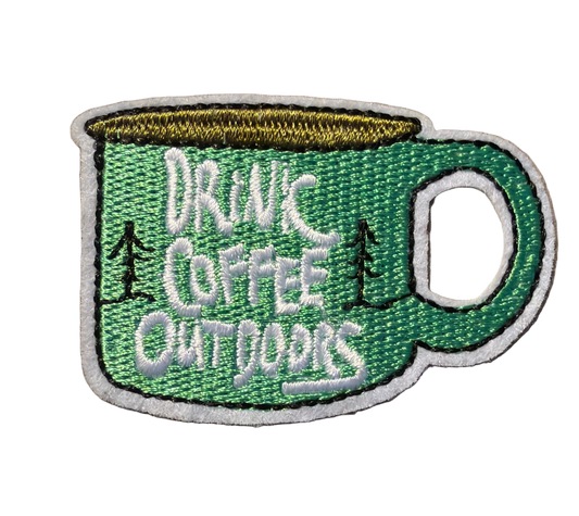 Drink Coffee Outdoors Small Patch 17s