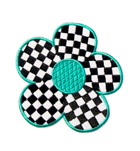 Checkered Daisy Patches