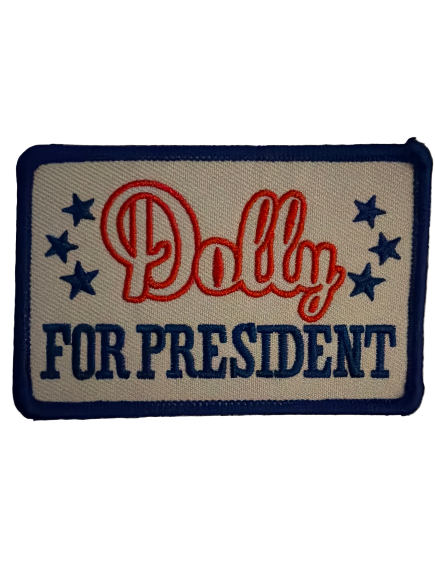 Dolly for President Blue Patch