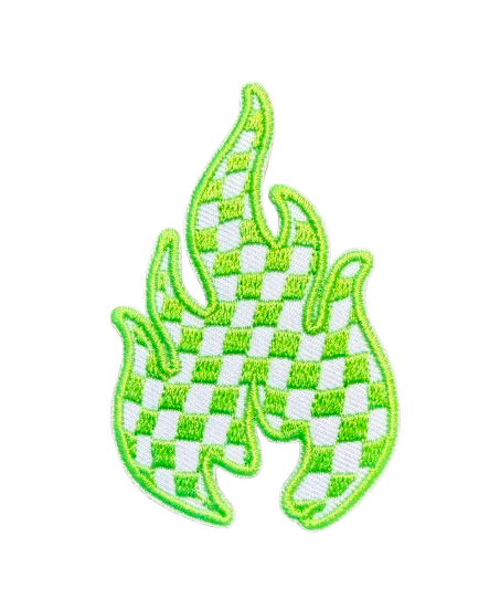 Checkered Flames Patch