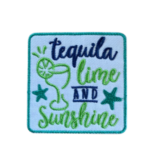 Tequilla Lime and Sunshine Square Patch 8o