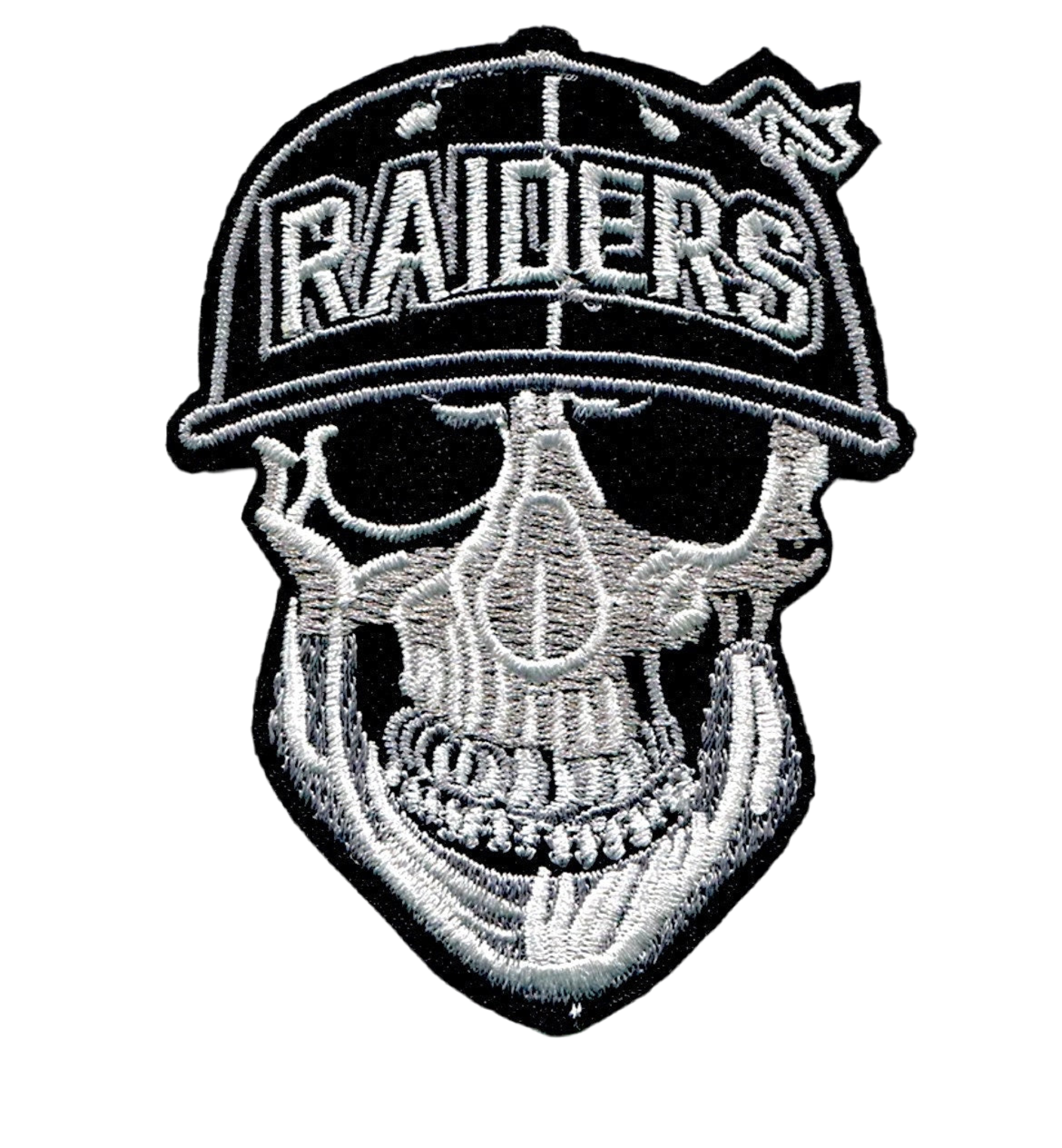 RAIDERS Patch SKULL Patch Iron On Ready Brand New Football Las Vegas Oakland