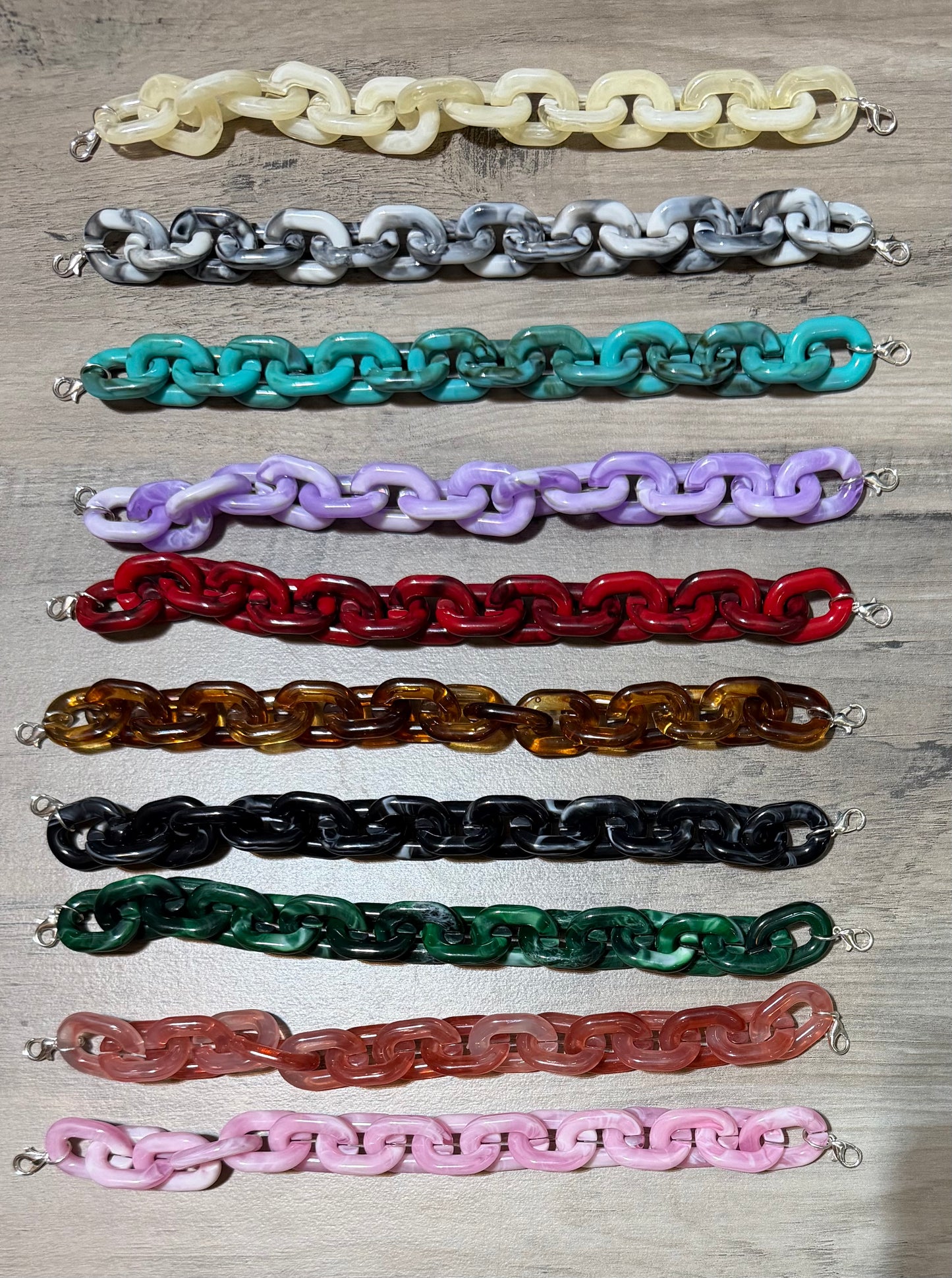 Marble Large Oval Link Chain
