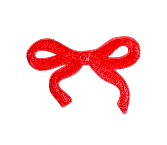 Red Dainty Bow Patch