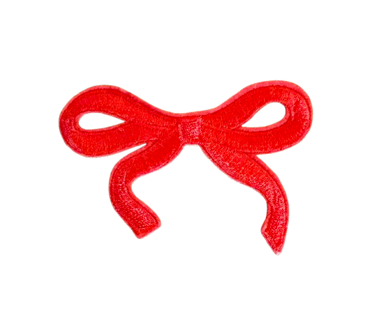 Red Dainty Bow Patch