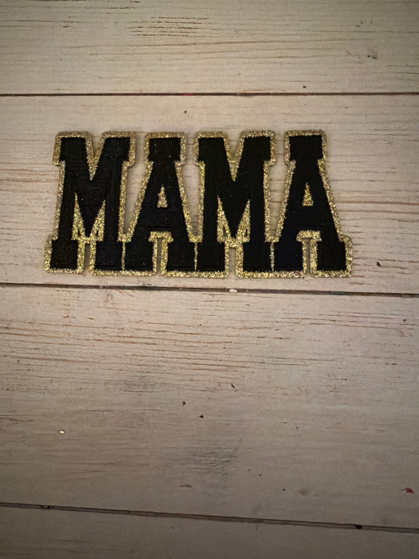 Mama Gold glitter Patch