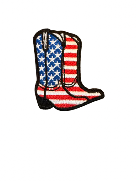 USA American Cowboy Boots Patch
