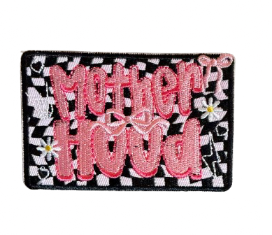 Motherhood Checkered Pink Bow Patch 5w