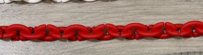 Small Matte Oval Link