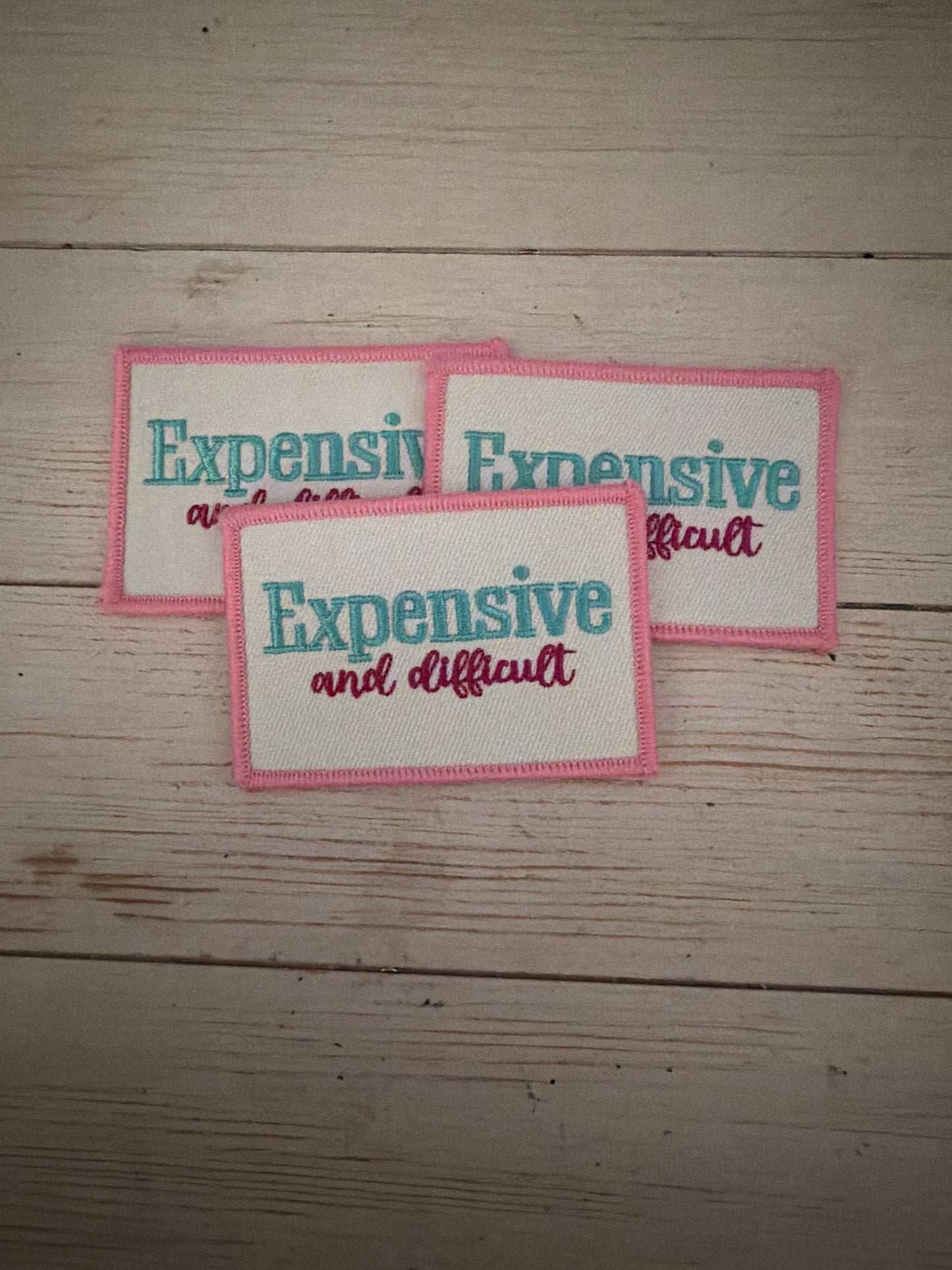 Expensive and Difficult Pink Patch