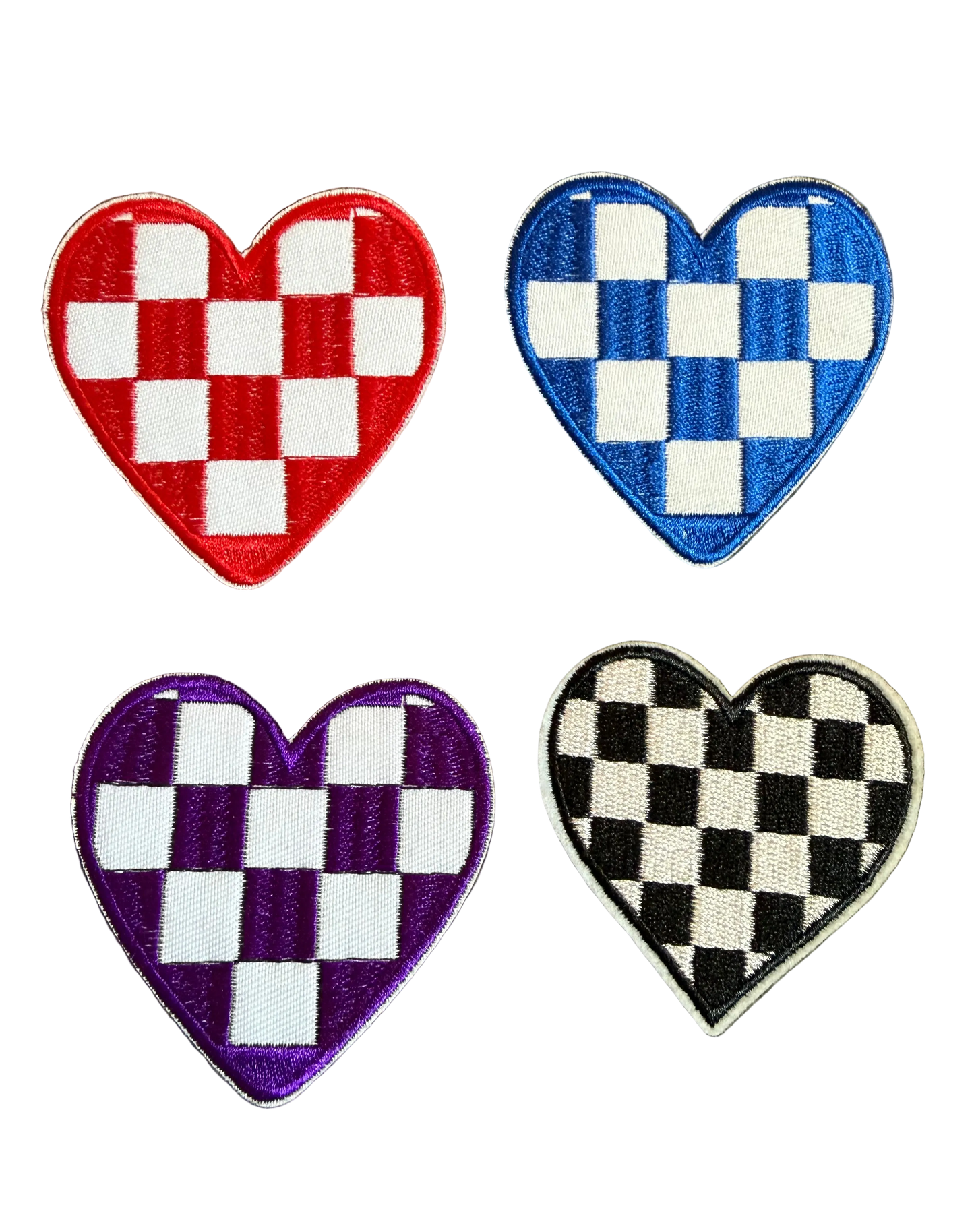 Checkered Heart Patch 13x
