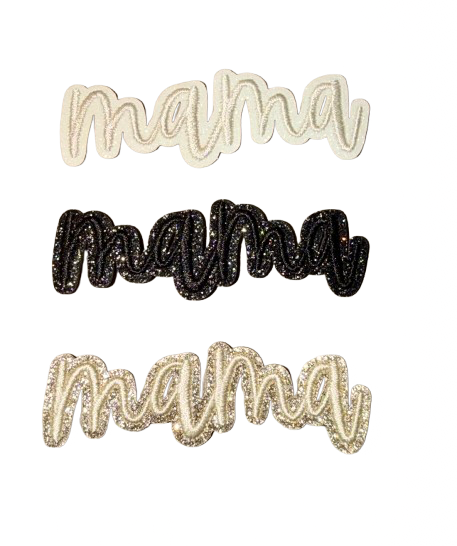 Mama Glitter Patches 7ijk